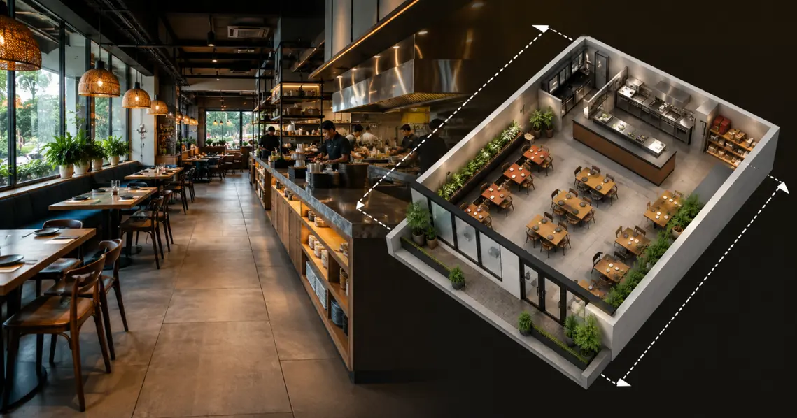 Cara Menghitung Sales per Square Meter / Produktivitas Luas Area Restoran 
