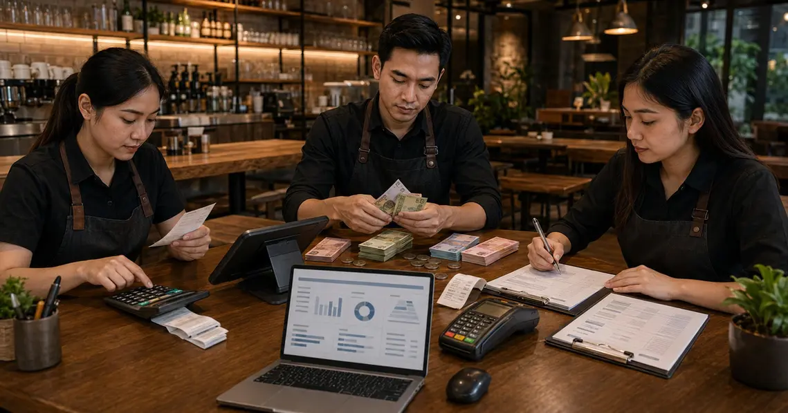 Cara Membuat Rekonsiliasi Kas Harian / Cashier Closing Restoran