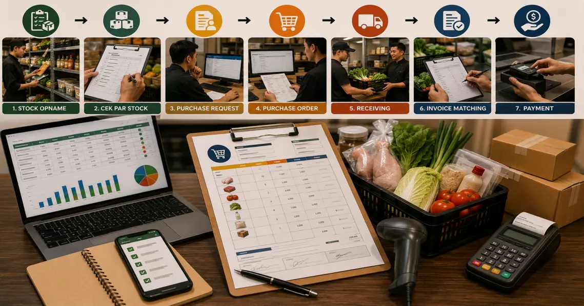 Cara Membuat Sistem Purchase Order / Pembelian Bahan Baku