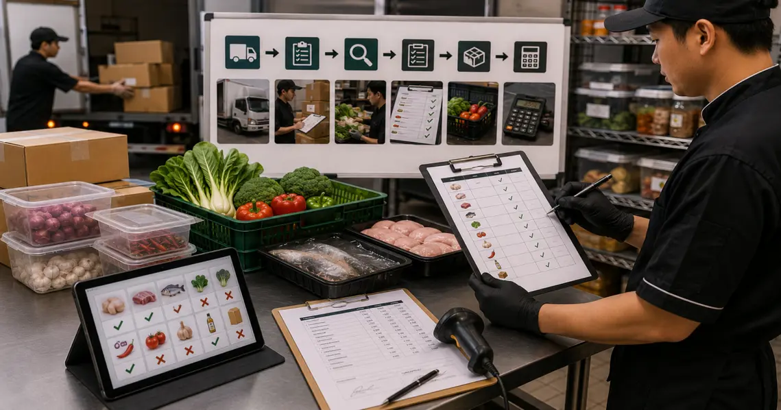 Cara Membuat Sistem Receiving / Penerimaan Barang Restoran