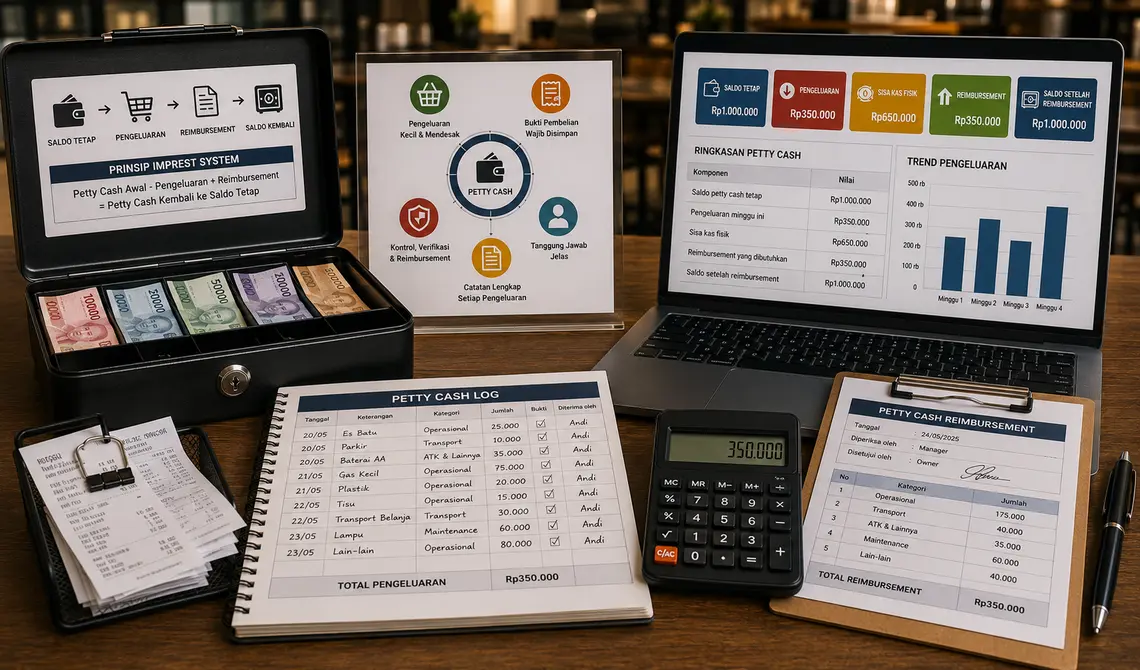Cara Membuat Sistem Petty Cash / Kas Kecil