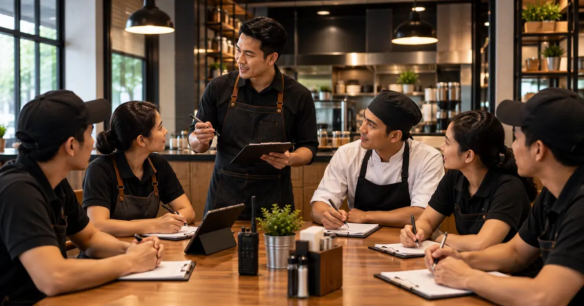 Cara Membuat Daily Briefing dan Debriefing Restoran yang Efektif