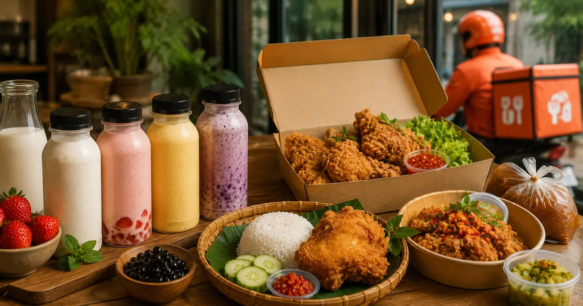 Kisah Sukses Merchant ShopeeFood Susu Mbok Darmi dan Ayam Bang Dava