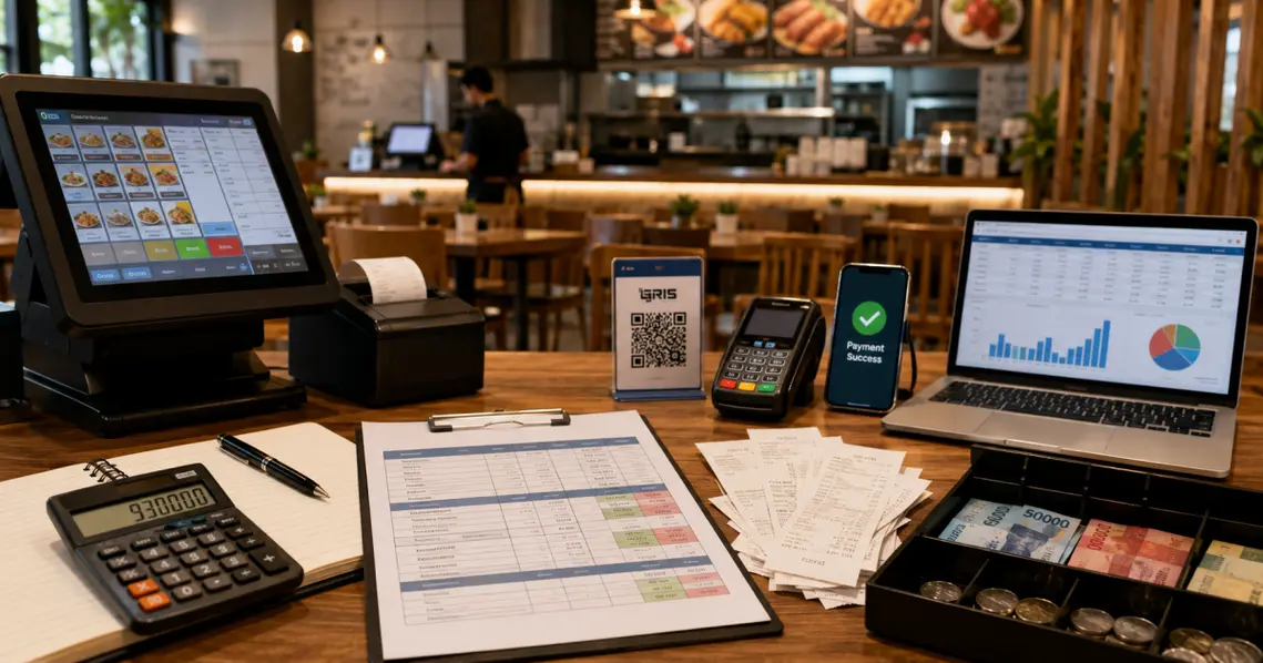 Rekonsiliasi Penjualan Harian Restoran